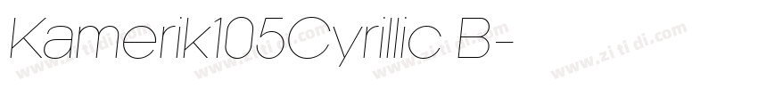 Kamerik105Cyrillic B字体转换